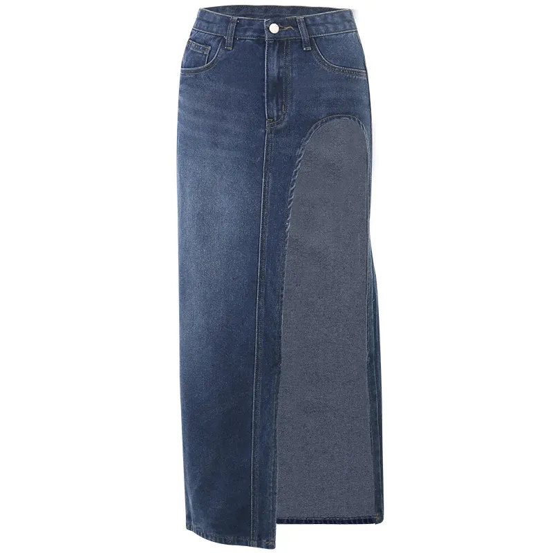 Fashion All-matching Casual Dress Women - Blue