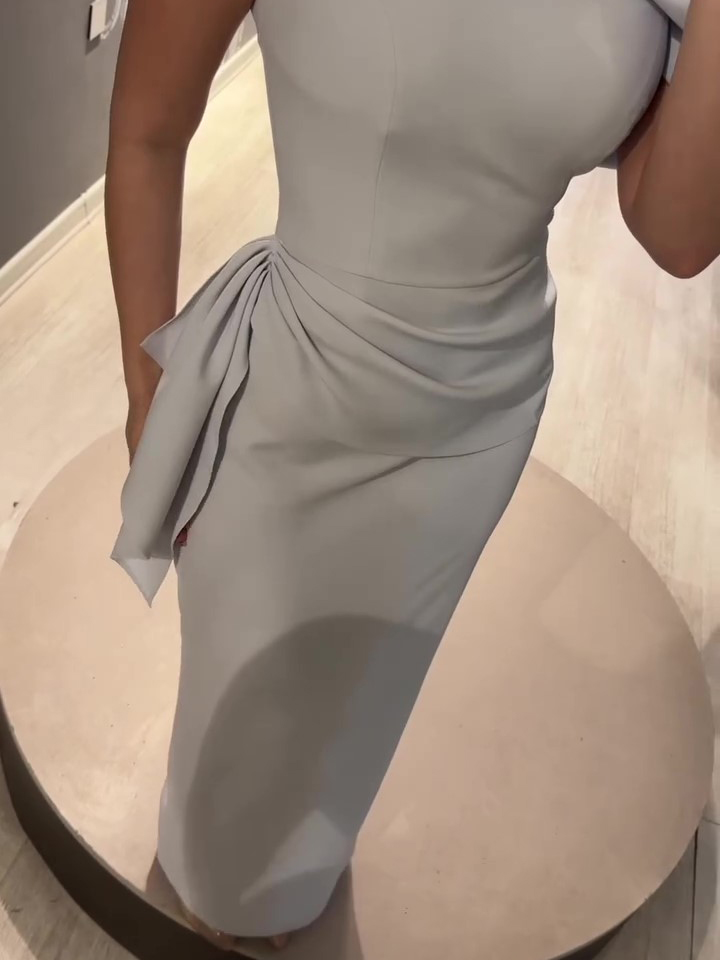 Solid Color Off-Shoulder Sleeveless Maxi Dress