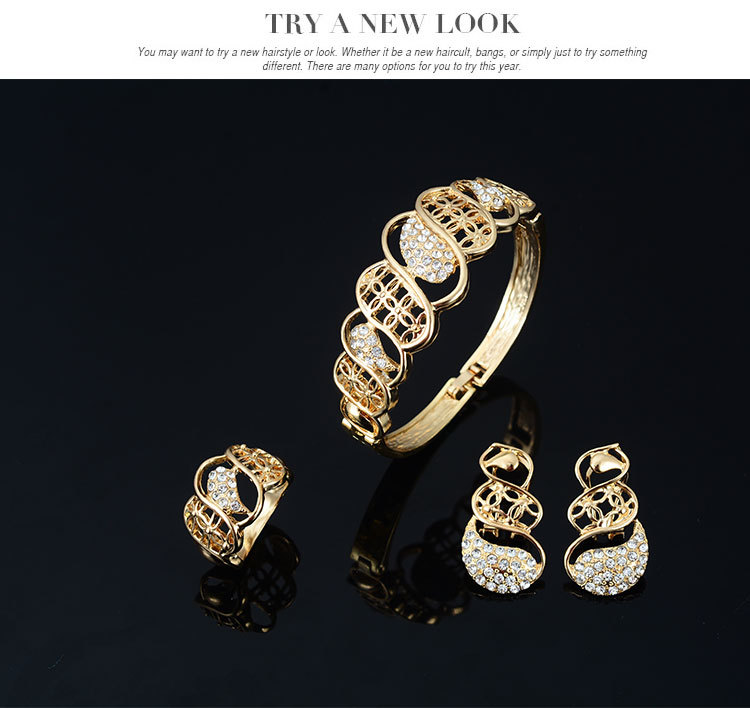 Fashion Creative Four-piece Alloy Necklace And Earrings