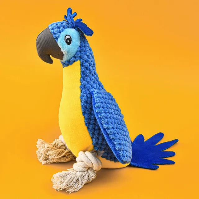 Pet Plush Sounding Bird Toy Navy Blue - Shop at LoveMi