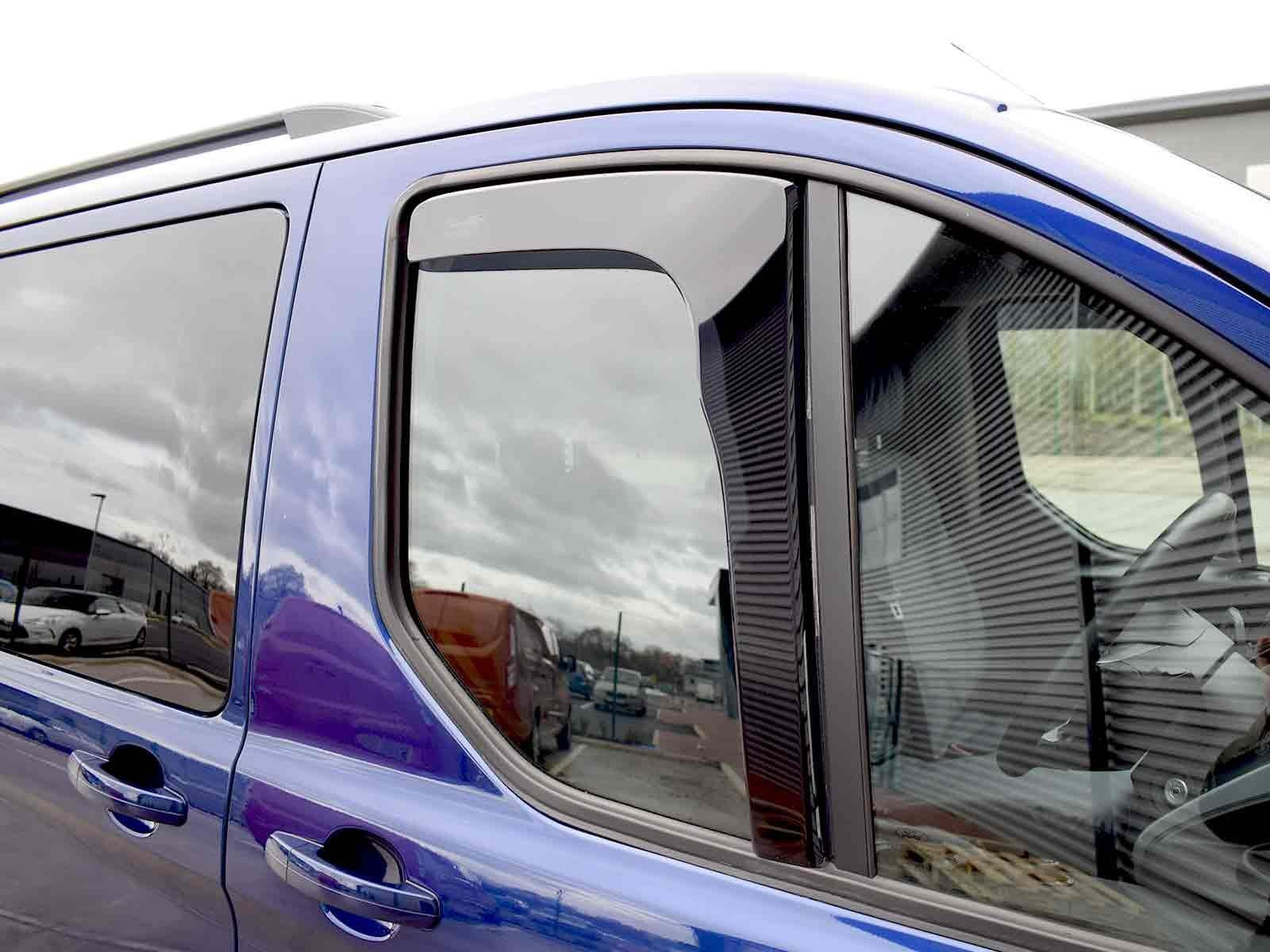 For Ford Transit Custom -On Wind Rain Sun Guard Window Deflectors With Clips — image 9