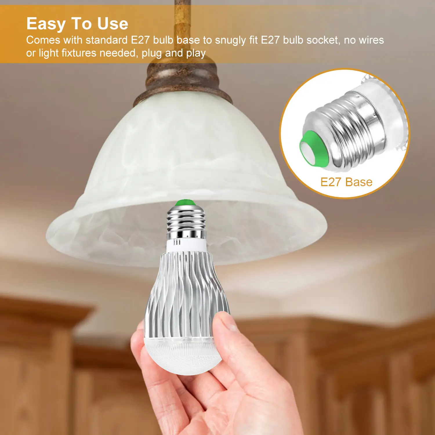 1Pc 9W LED Light Bulb E27 RGB Lamp Bulb 16 Colors Changable 24-key IR Remote Control For Decor Mood Lighting