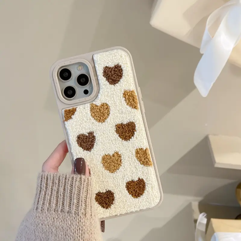 Plush Full Screen Love Phone Case