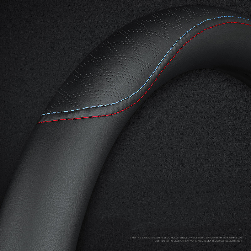 Four Seasons Universal Leather Car Steering Wheel Cover - Image 3