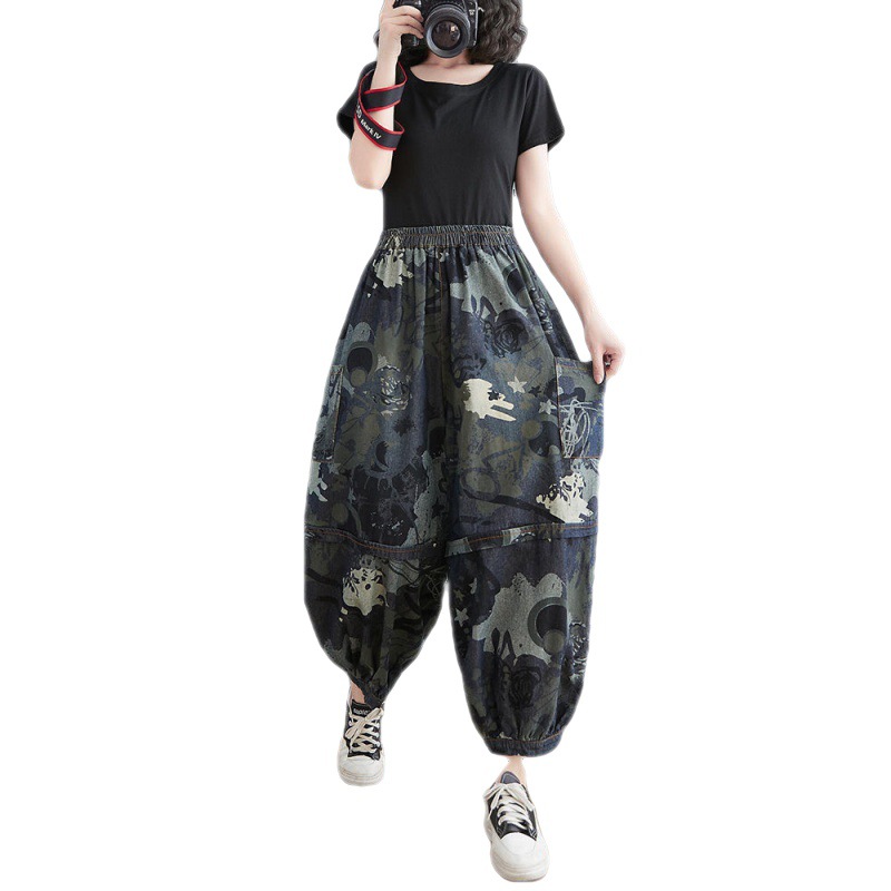 Title 3, Dames Age Reduction Floral Loose Jeans, comfort...