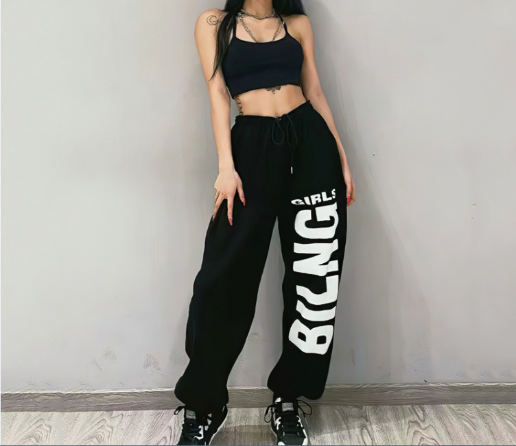 Women's Thin Loose-fitting Letter Guard Pants