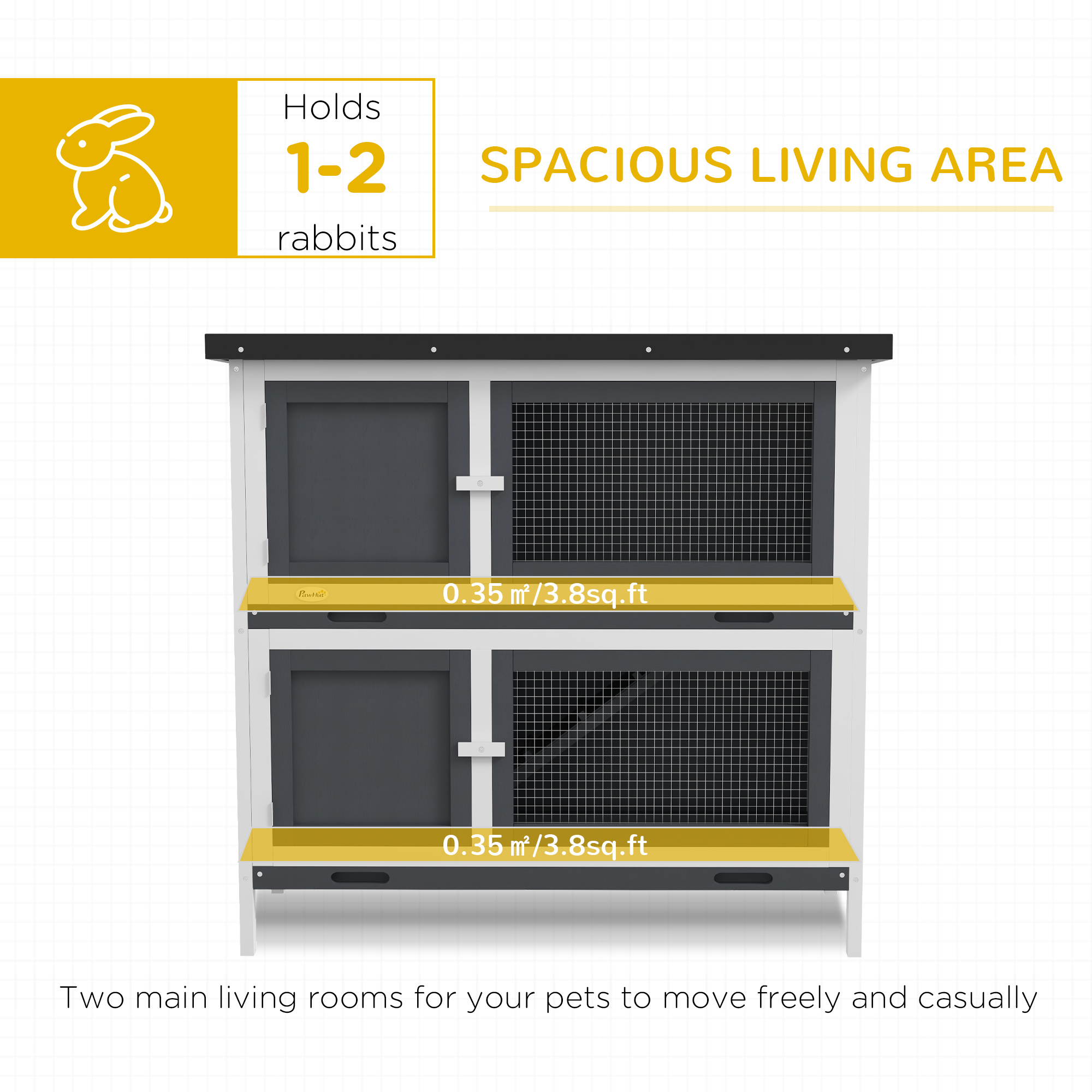 Double Layered Rabbit Cage-guinea Pig Cage-pet Cage-outdoor Cage With Sliding — image 6
