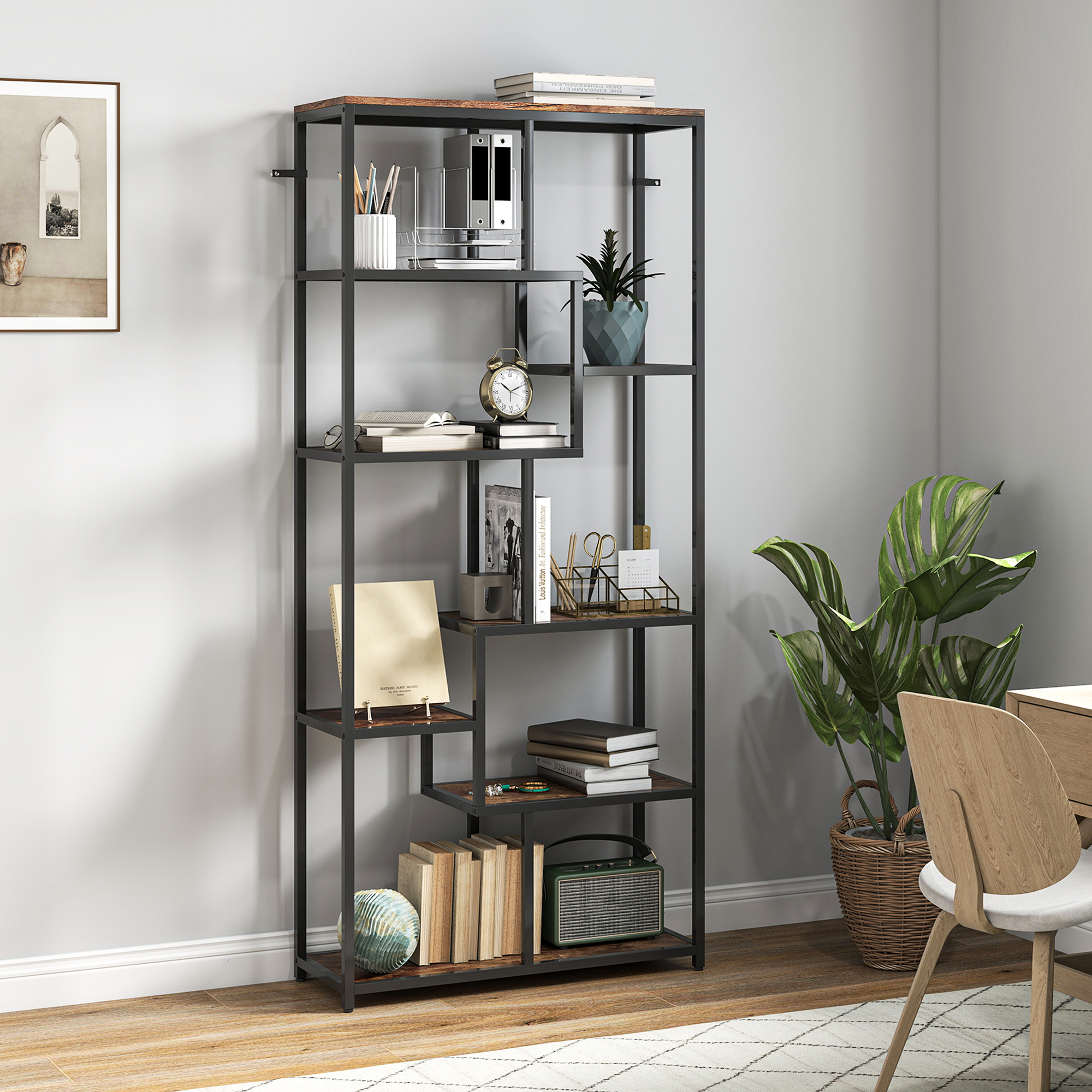 Seven Layer Geometric Bookshelf — image 11
