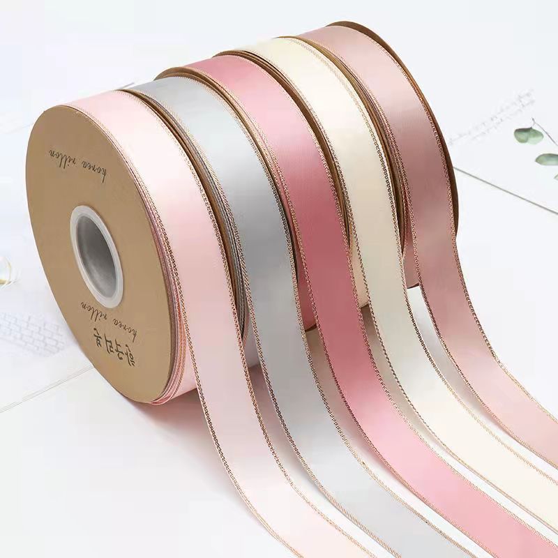 23cm Double Gold Edge Polyester Belt Ribbon - Image 15