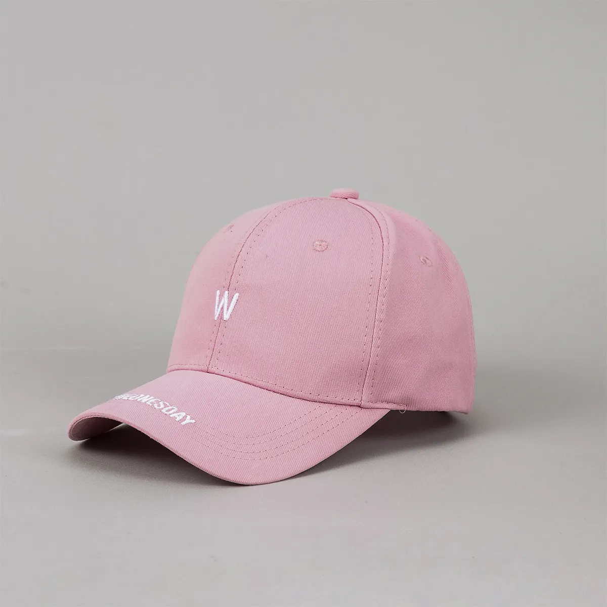 Men's And Women's Solid-color Embroidered Letter Simple