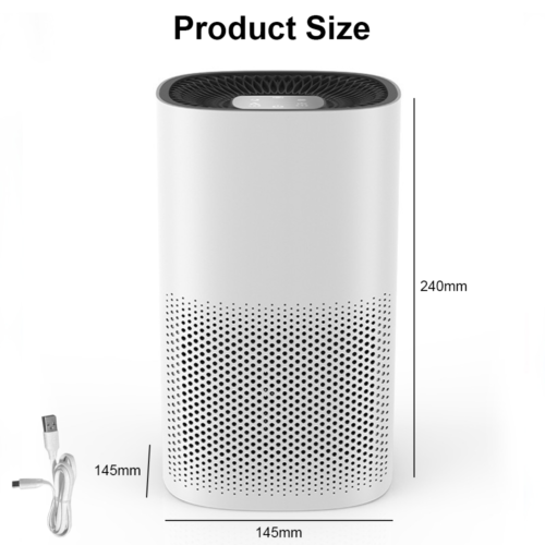 Air Purifier HEPA Filter PM Pet Home Freshener Odor Dust Smoke Remover Cleaner
