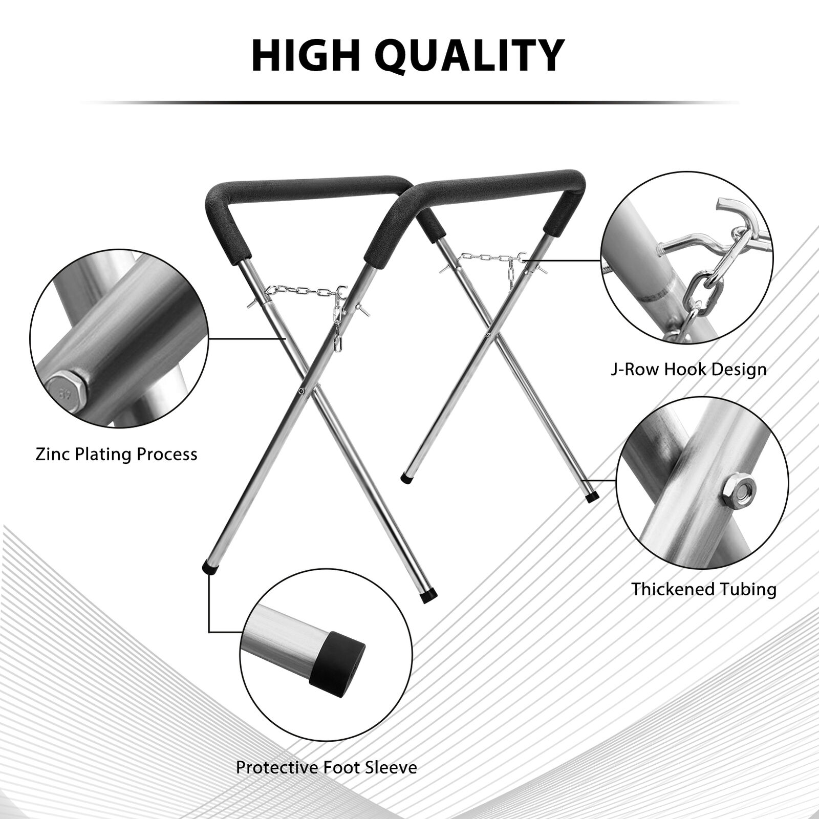 Foldaway Body Shop Trestle Table Panel Stand Adjustable Bumper Panelstand — image 3