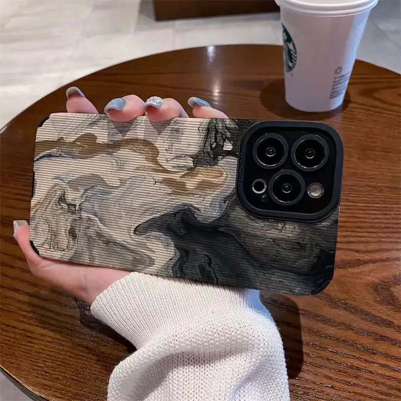 Fashion Creative Oil Painting Marble Mobile Phone Case
