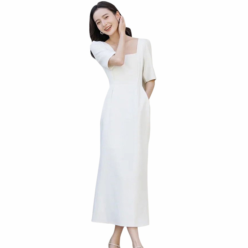 Simple Vintage Satin Dress