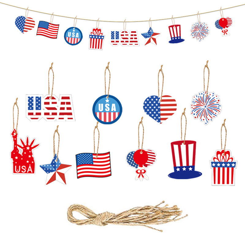 USA National Day Gift Decoration Charm Tag (10 Bags