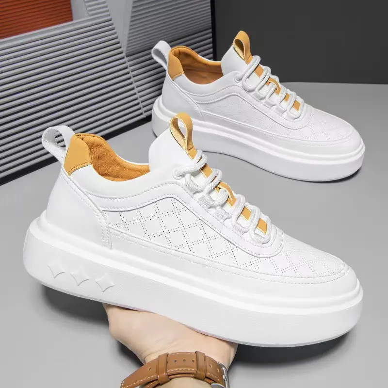 British Style Thick Soled Hollowed Out Breathable Casual Board
