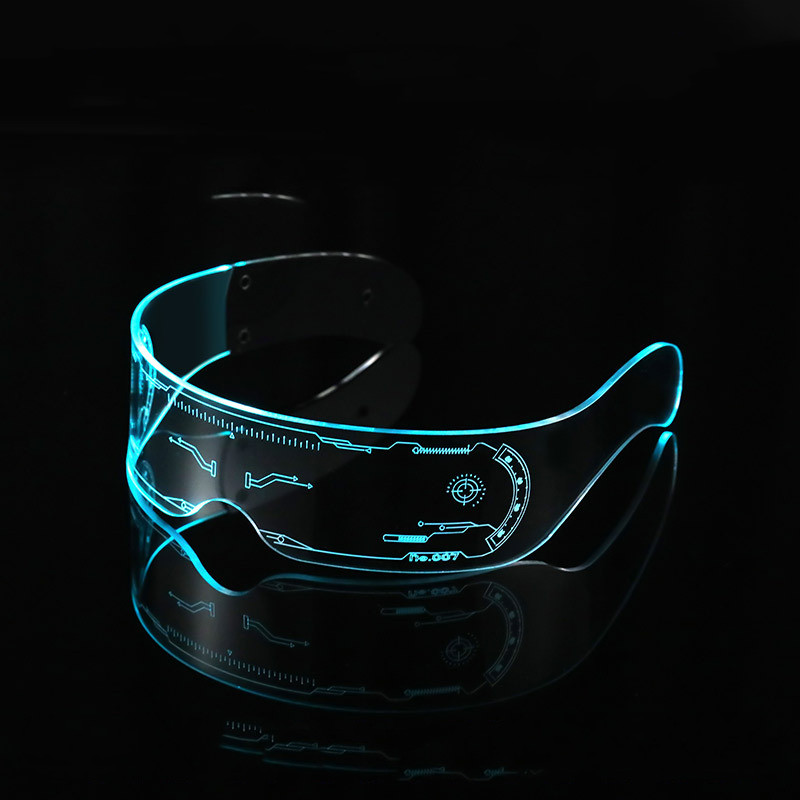 Punk Futuristic Technology Sense Glasses Photo Sci-fi Glow - Image 4