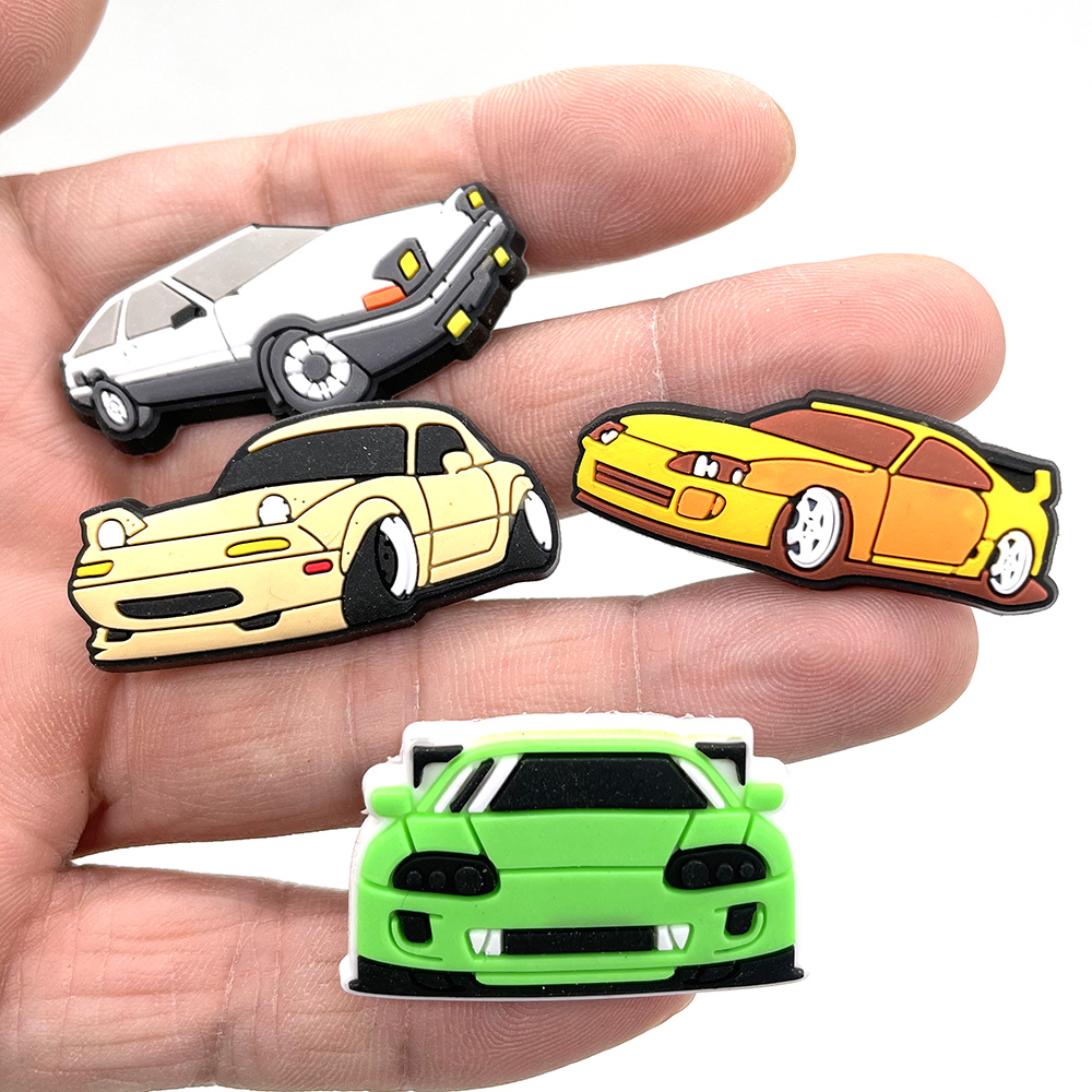 Title 2, Car Cartoon Soft Glue Hole Shoe Buckle Decorati...