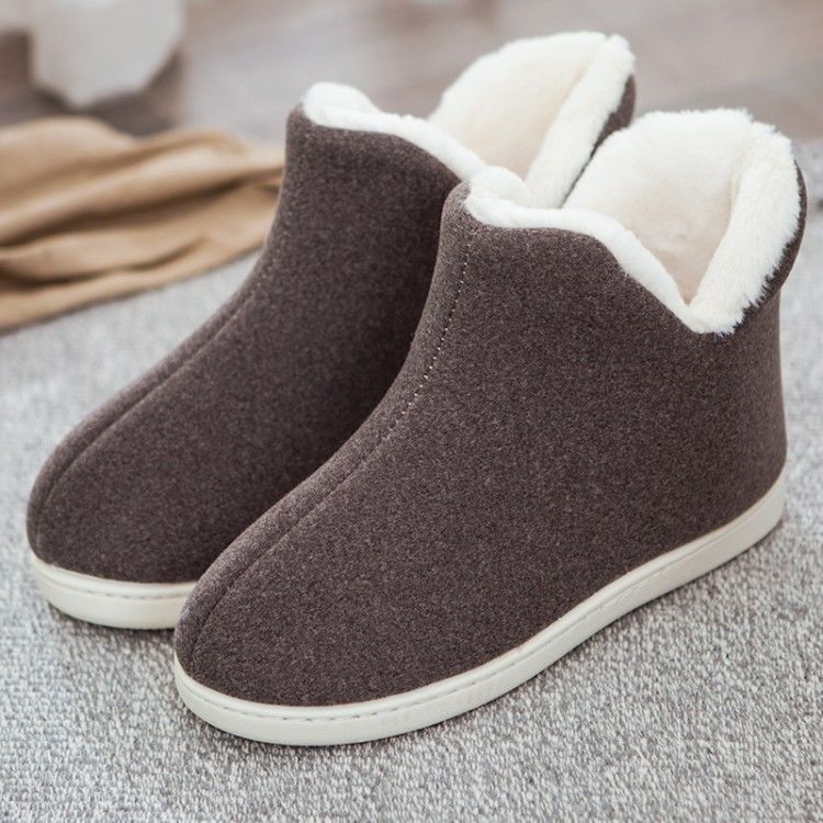 Title 1, High-heel cotton slippers