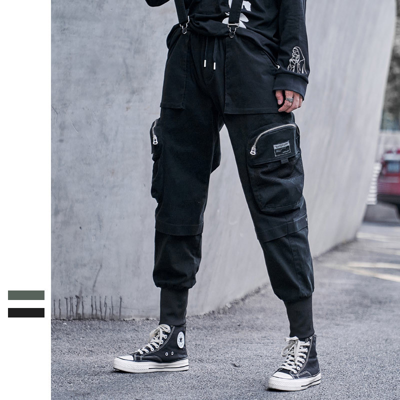 Function Buttons Ribbons Stereoscopic Pockets Cargo Pants