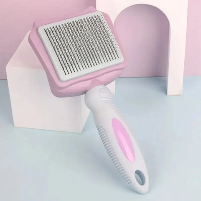 Dog Brush Automatic Pet Hair Remover Self-cleaning Cat Brush Massage Comb For Large Dogs Grooming Hair Knot Opening Pet Products