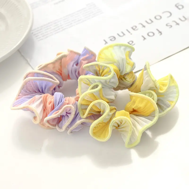 Pleated Color Tie Dye Large Intestine Ring