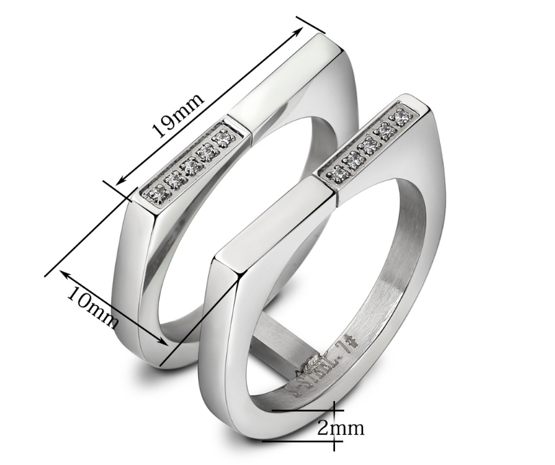 Title 1, Fashion Stainless Steel Ring for Men and Women,...