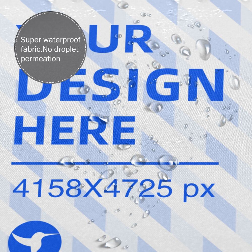 66x72in Waterproof Quick Dry Bathroom Shower Curtain