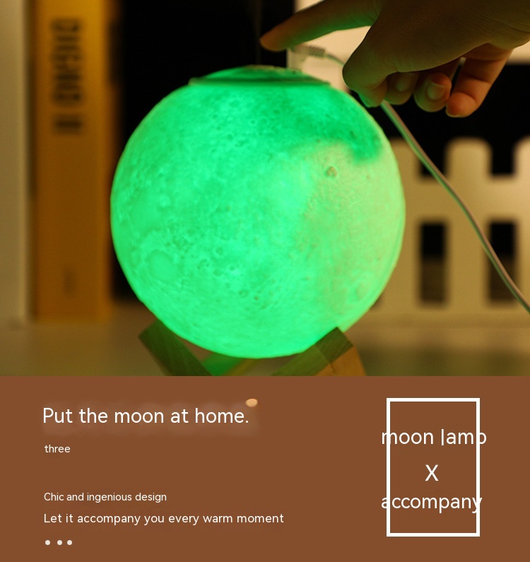 Title 3, Mute Charging Humidifier Desktop Moon Light Bed...