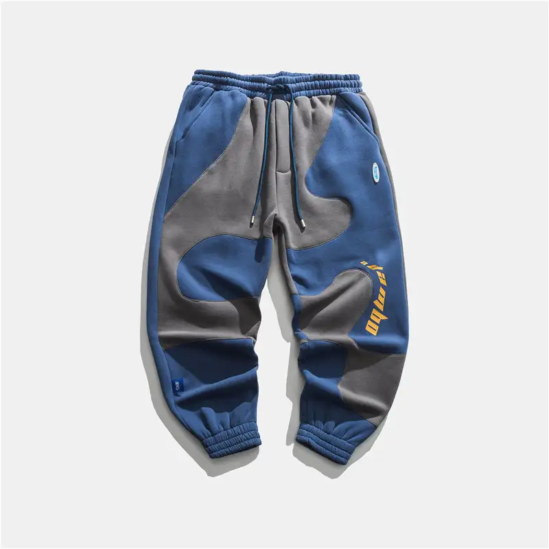 Men's Casual Pants Japanese Street Contrast Stitching