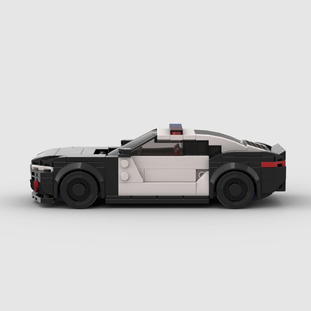 BrickForge Police Sports Car — 318-Piece Building Block Kit with Light Bar view 4