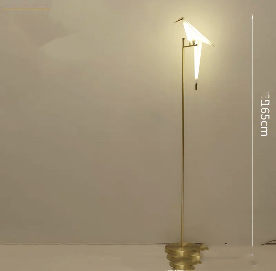 Single headed bird floor lamp