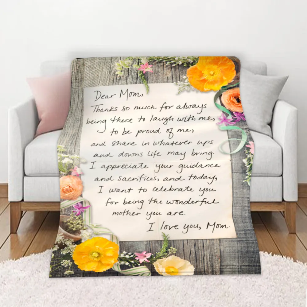 DIY Thanksgiving Parent Letters Fall Winter Warm Sofa Cover - Style D