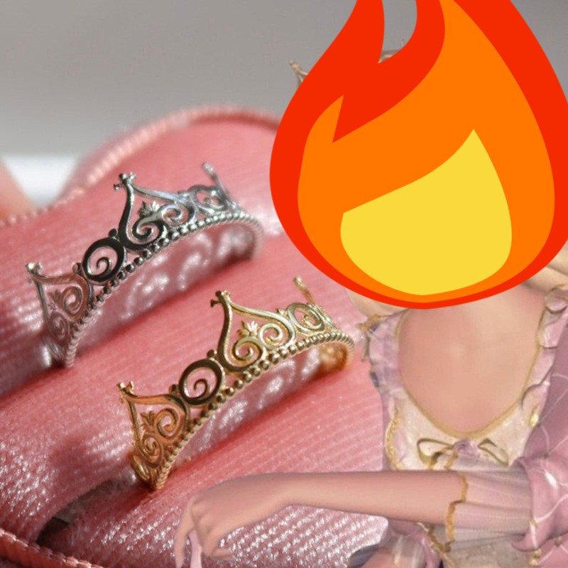 Lovely Princess Crown Ring Women