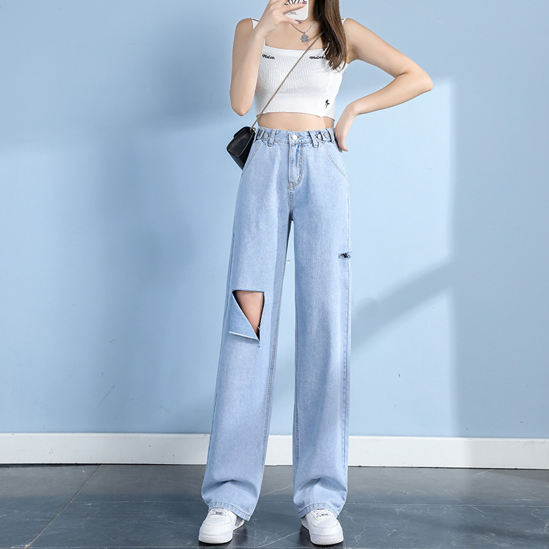 Title 10, Tencel Thin High Waist Loose Slim Mopping Pants