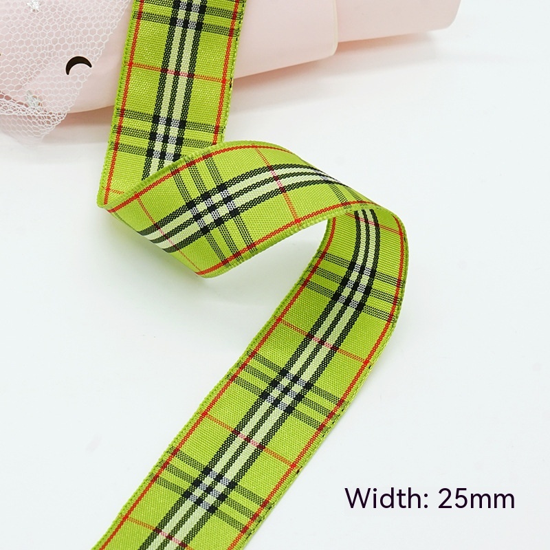 B003 Plaid Ribbon 16mm