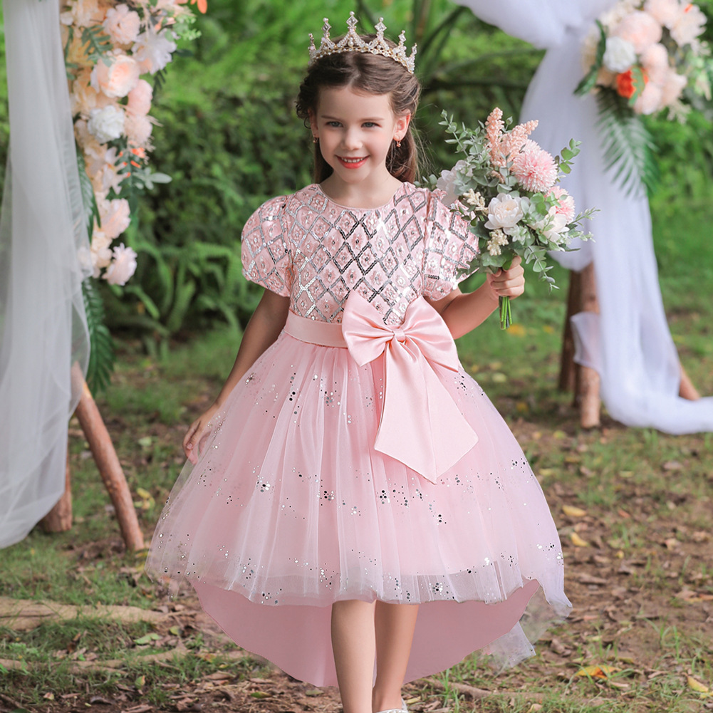 Title 3, Childrens Dress Princess Dress Sequined Perfor...