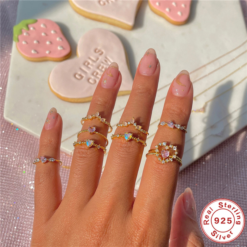 Geometric Heart To Diamond Ring
