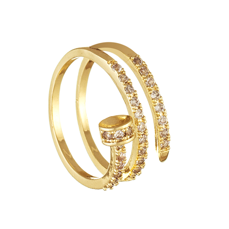 Women's Light Luxury High-end Micro-set  Diamond Ring