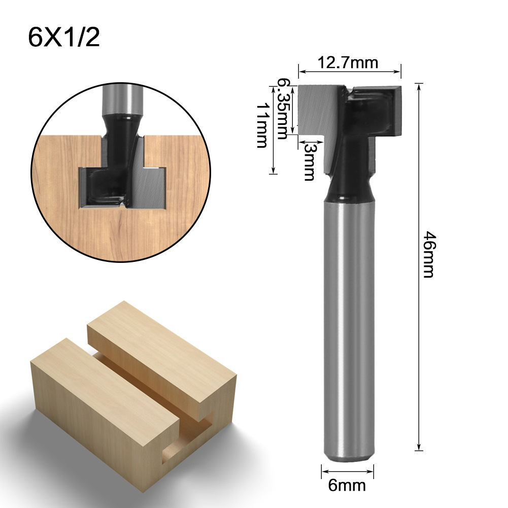 Title 3, Woodworking cutter 1/4 handle keyhole cutter