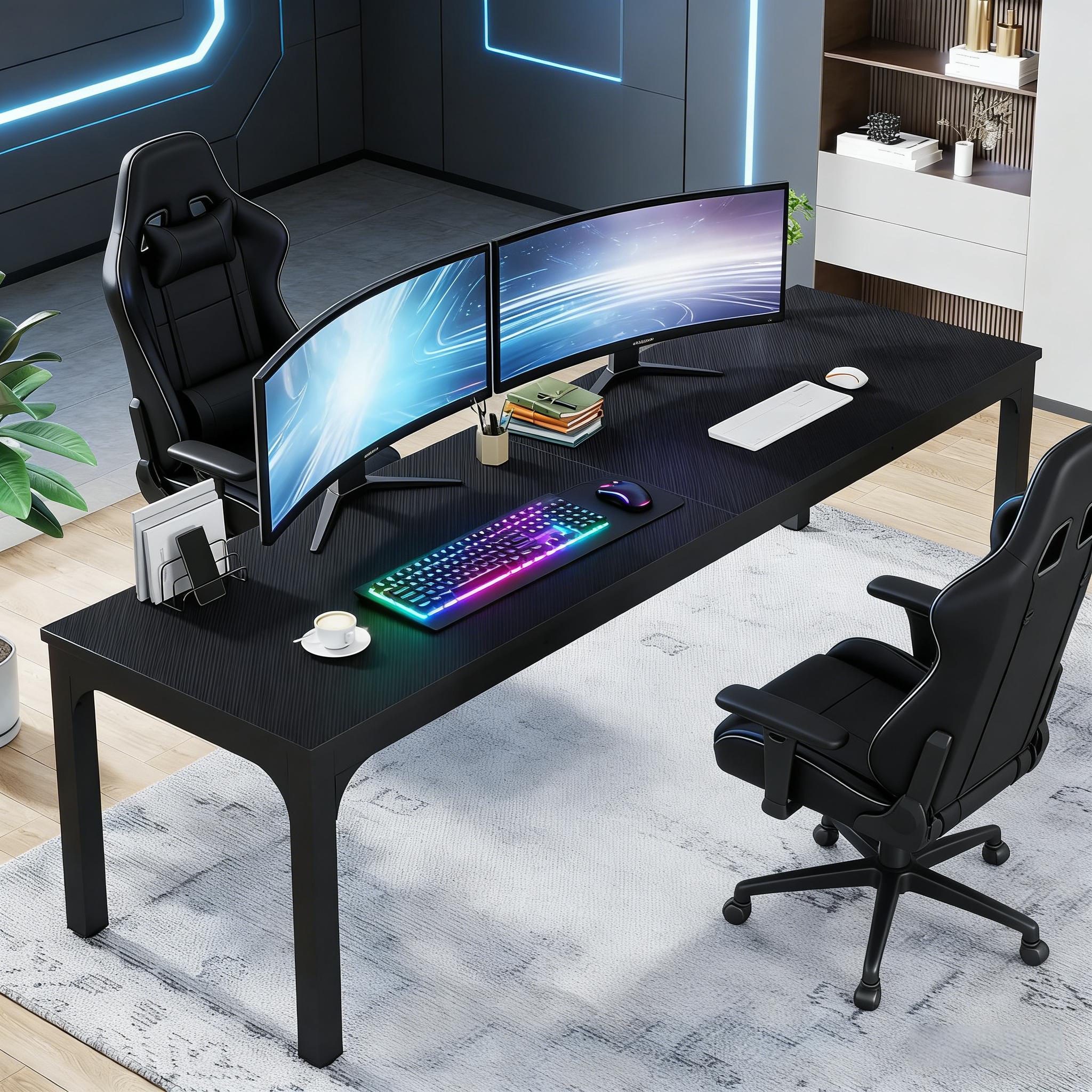 Dual Person Office Table,Computer Desk, Rectangle Executive Desk