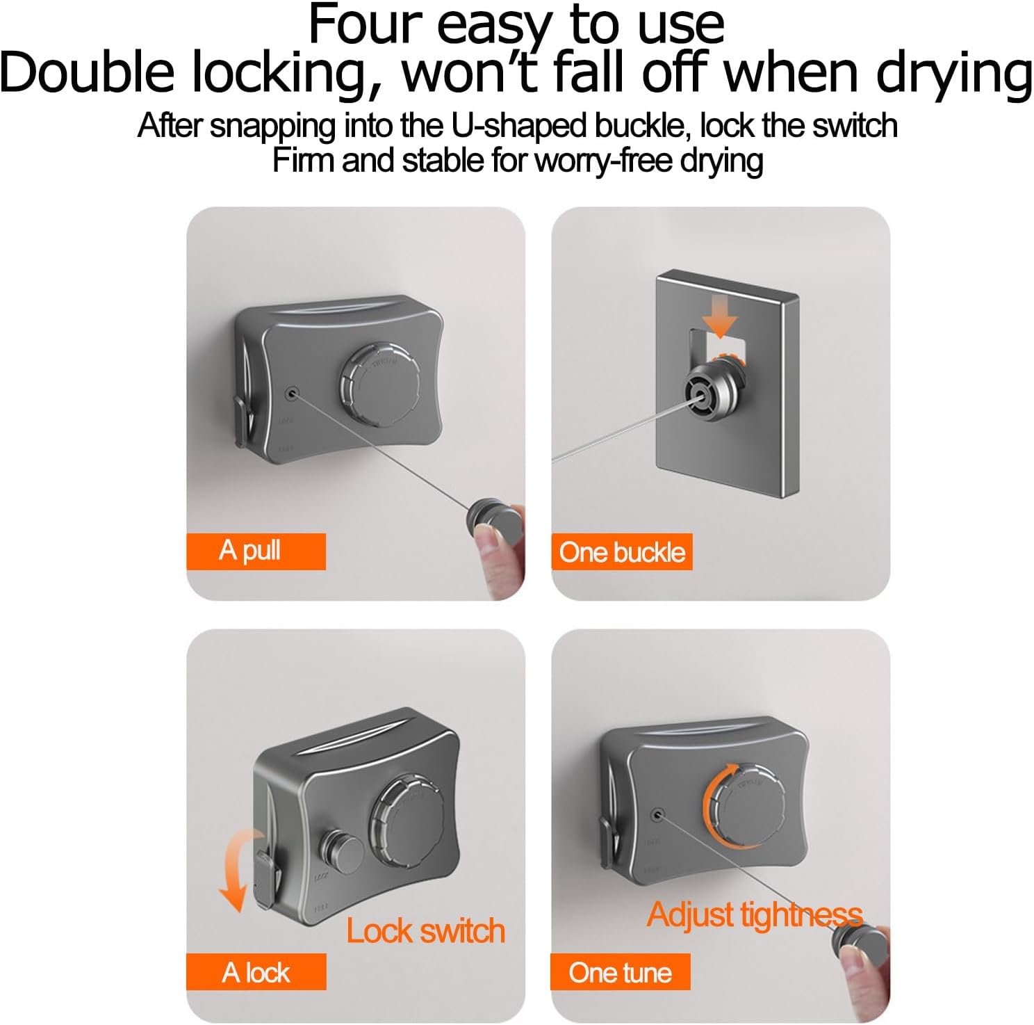Retractable Clothesline - Heavy Duty Indoor And Outdoor