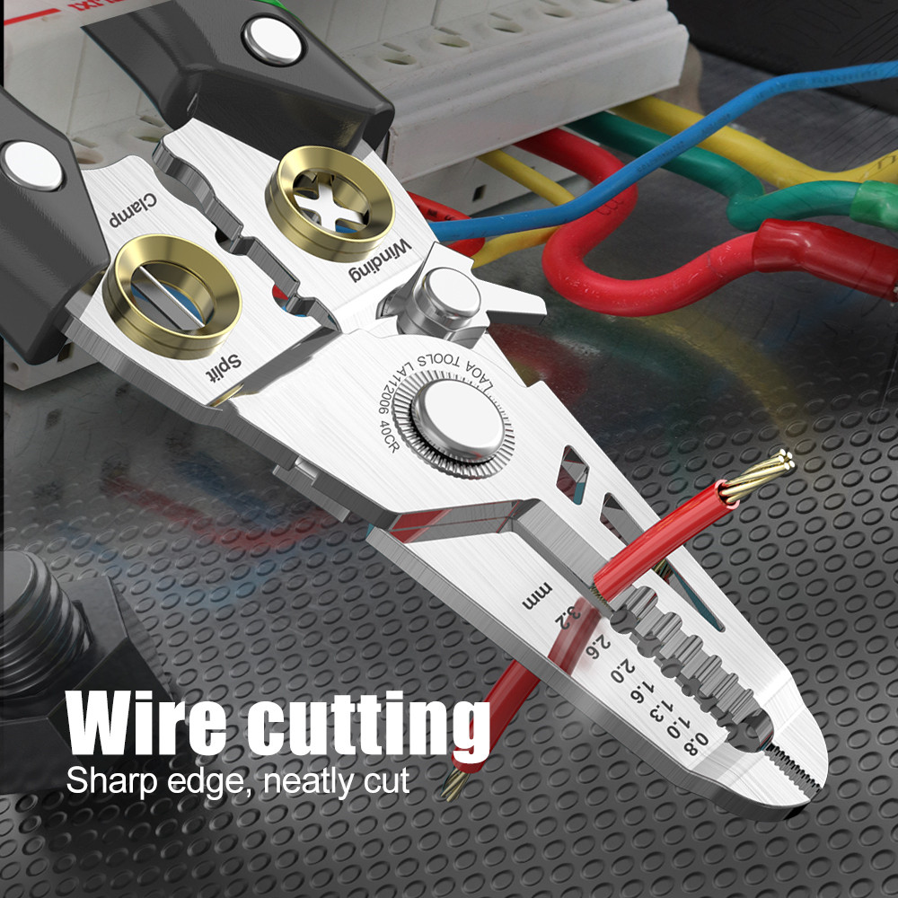 Multifunctional Stainless Steel Wire Stripper 7 In 1 Optical Fiber — foto 2