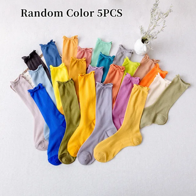 Candy colored silky socks Red - Shop at LoveMi