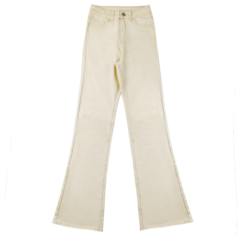 Commuter High Waist Trousers Cotton Mini Slacks Jeans
