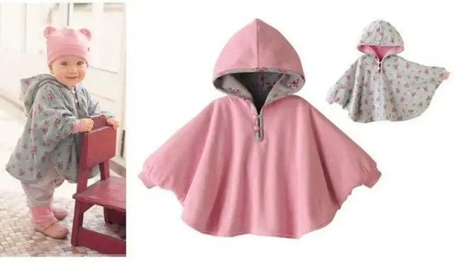 New Baby Hooded Fleece Mid-autumn Windproof Cloak