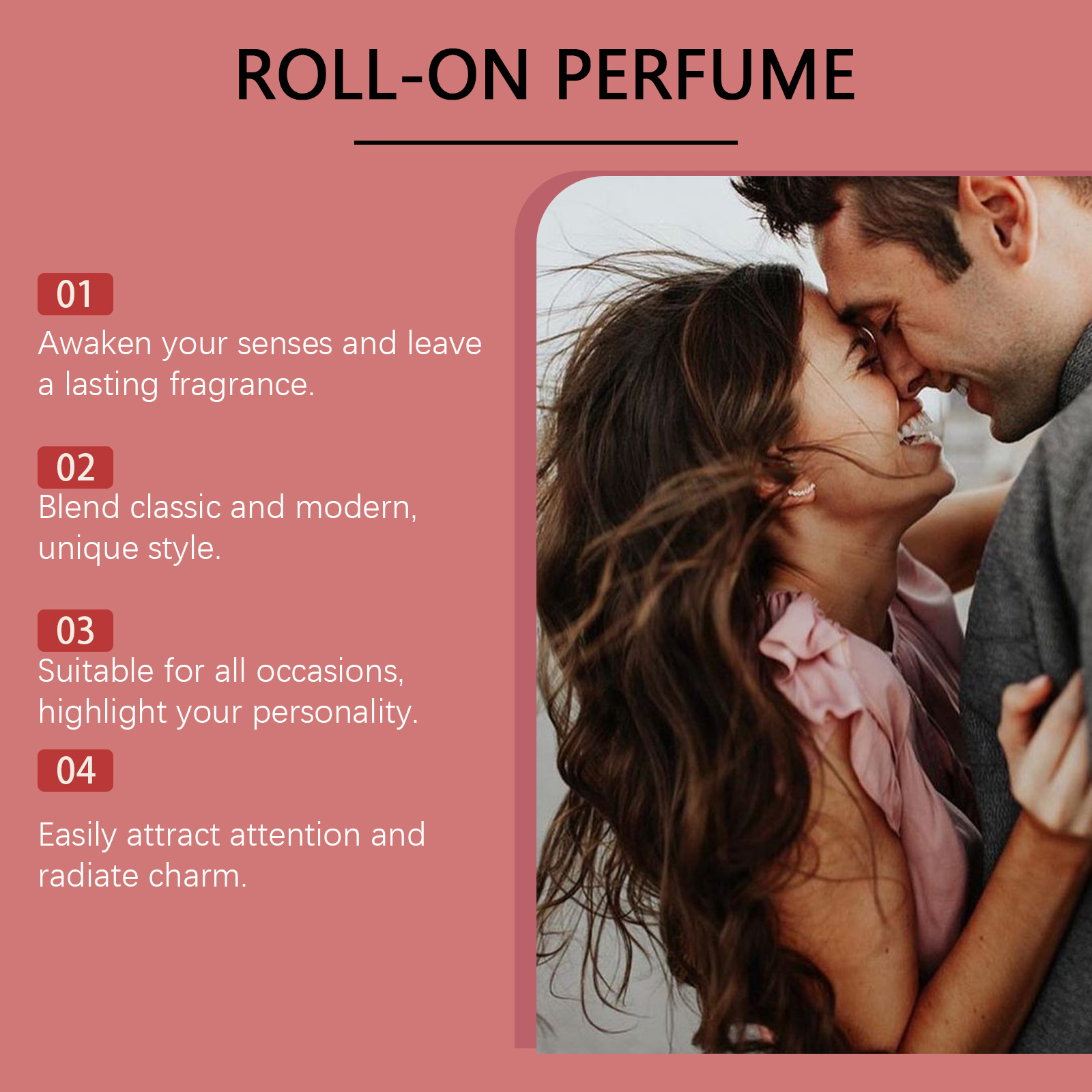 Seduce Him Pheromone Roll-On Perfume For Women, Long Lasting Fruity Floral Attraction Perfume Oil Portable Dating Charm Fragrance 10ml — foto 5
