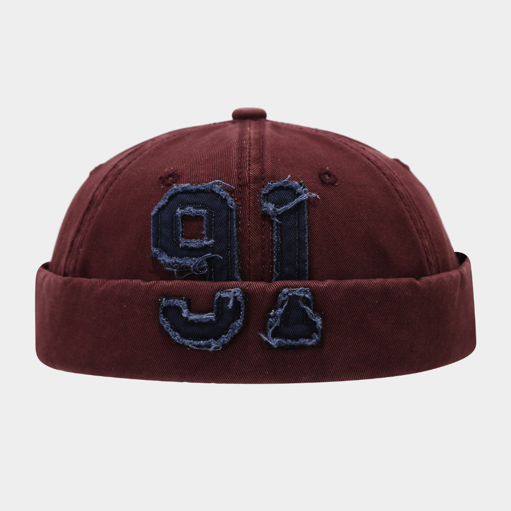 New Men's And Women's Retro 91-digit Embroidered Bohemian Drop-peak Fedora Hat For Stylish Urban Look, Patriarchal Style, Casual Wear.