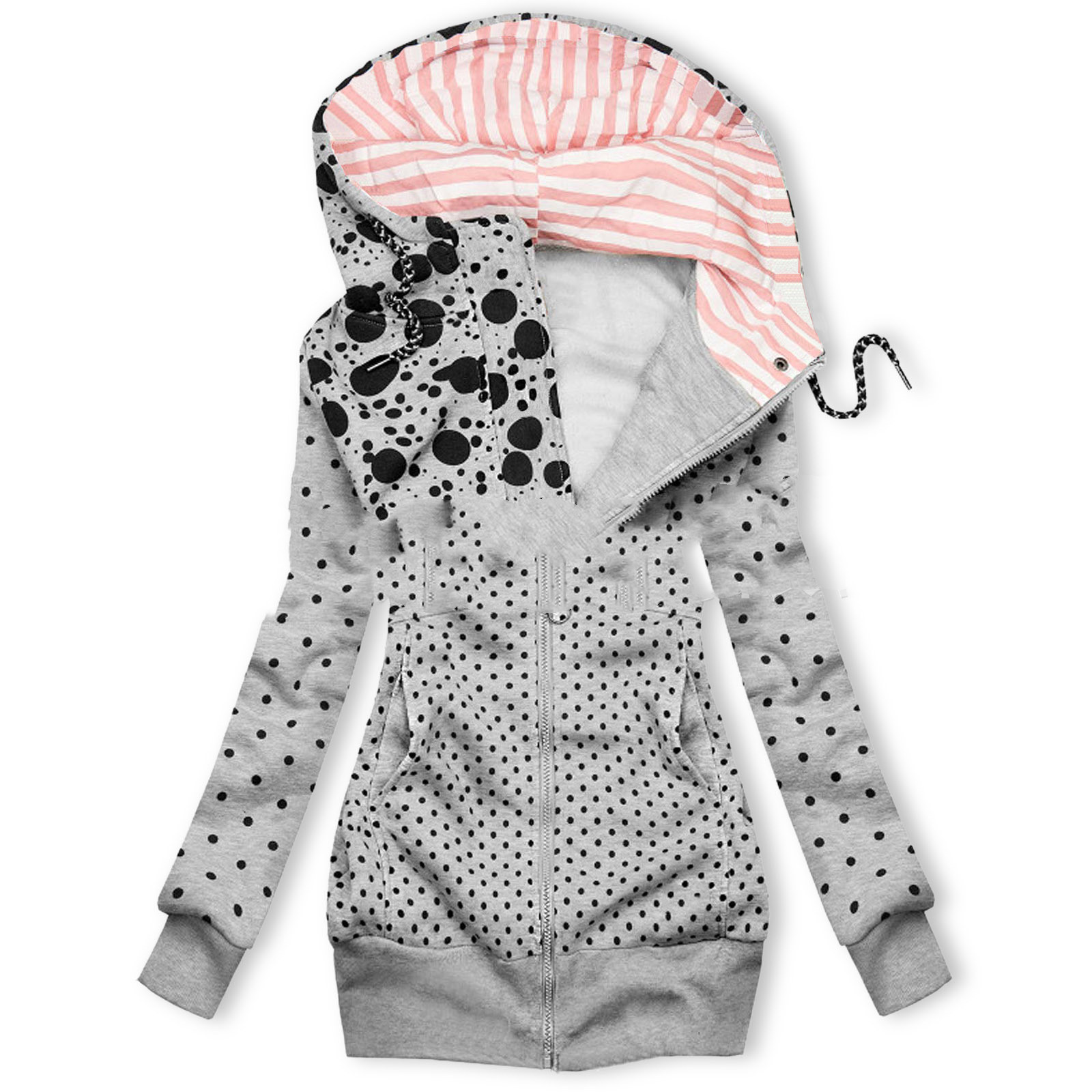 Pure Color Temperament Commuter Long Fashionable OL Commuter Beltless Windbreaker Grey - Shop at LoveMi