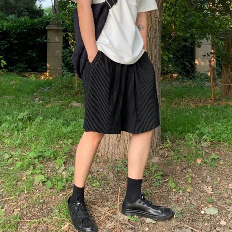 Casual Drawstring Trendy Five-point Pants